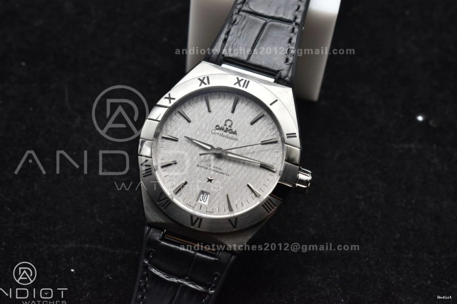 Strap Gray SS Clone A8900 Constellation Best Edition 1:1 VSF Black Gummy on Dial Super 1222